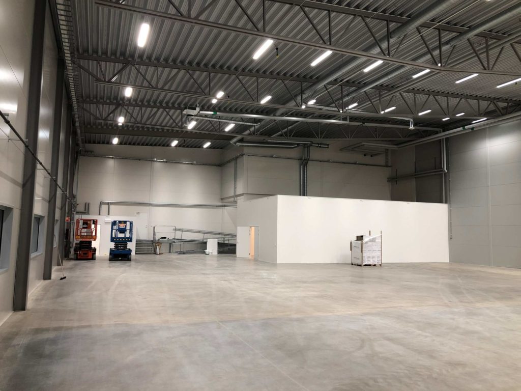 Nybyggnation av industrilokal i Borås.
