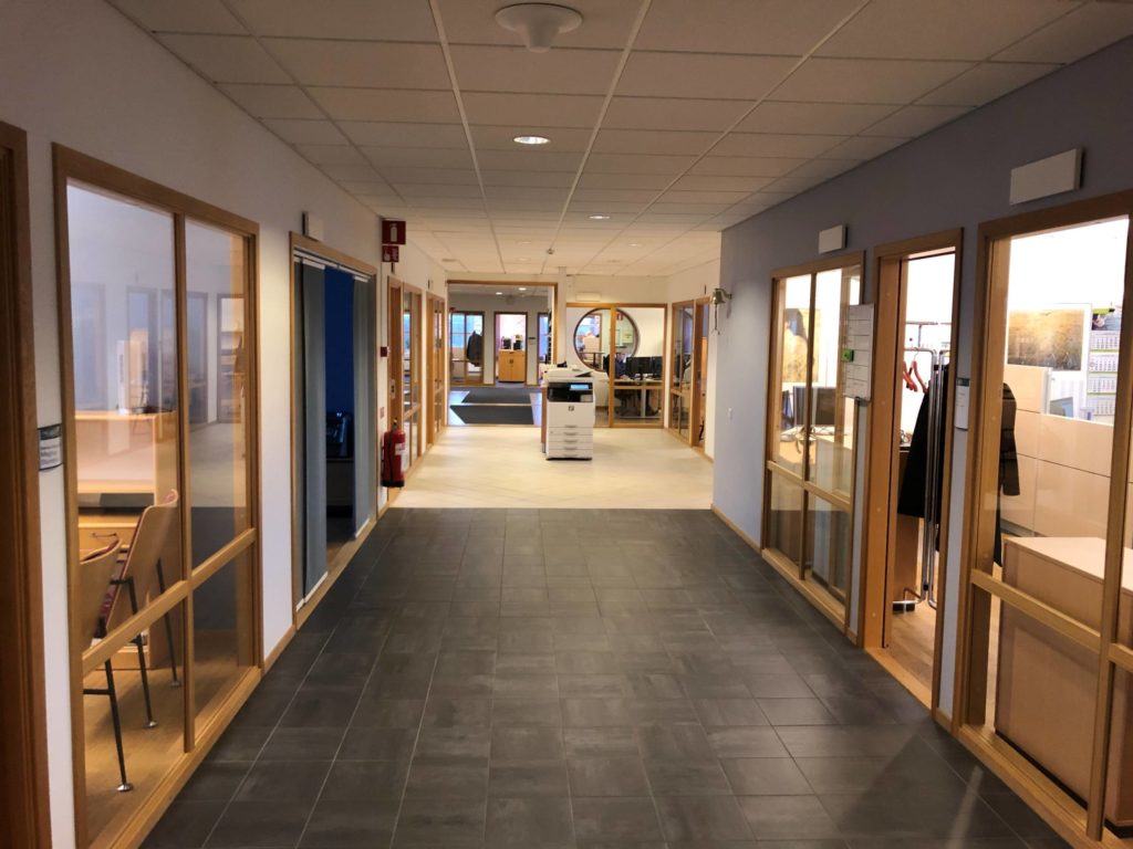 Renovering av kontorslokal i Borås.