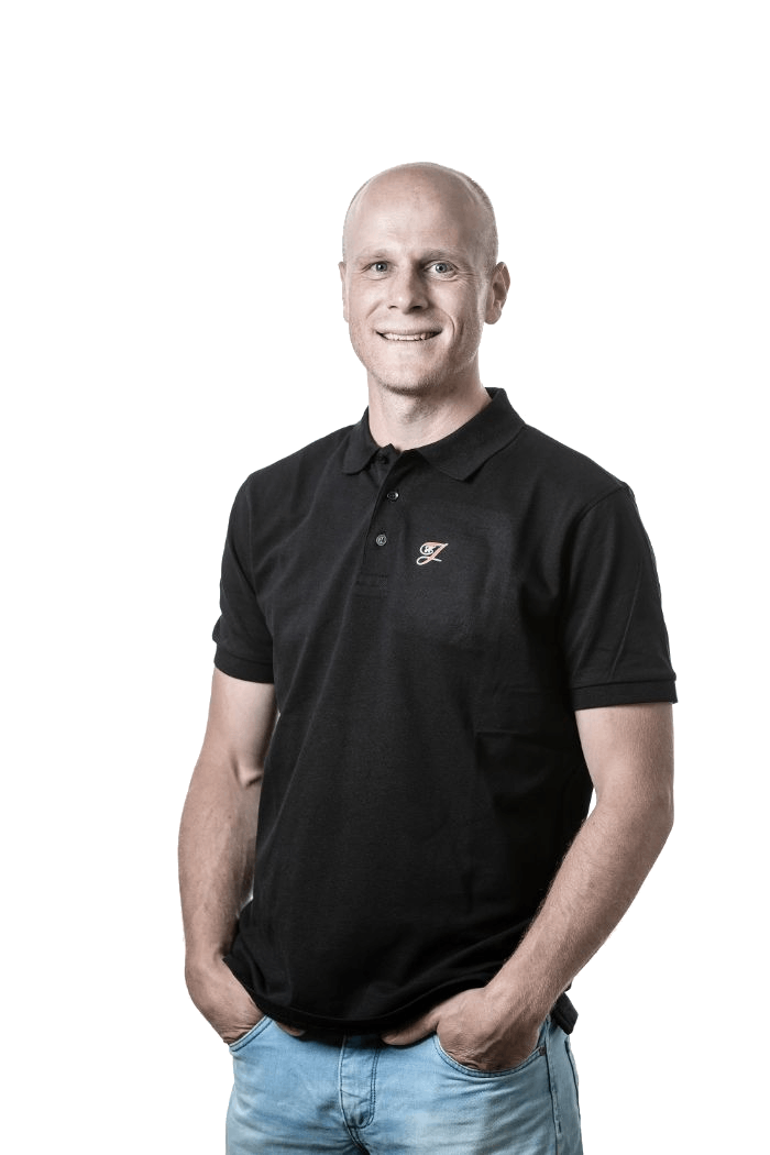 Carl-Johan Fyhr, snickare på HJ Bygg & Entreprenad