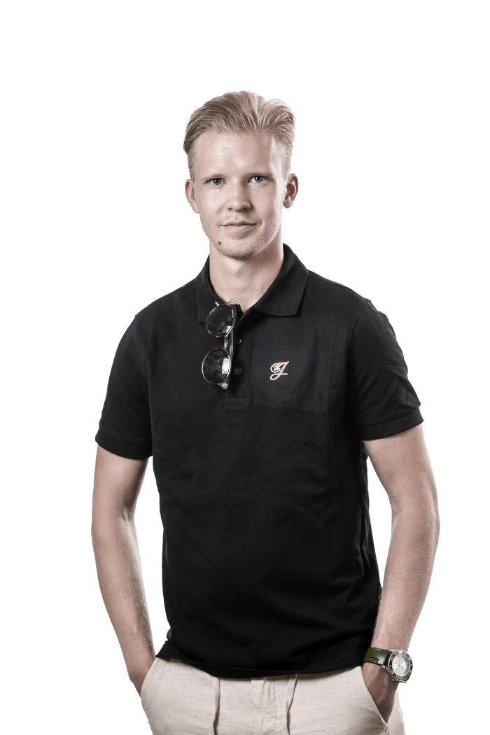 Jonas Similä, snickare på HJ Bygg & Entreprenad