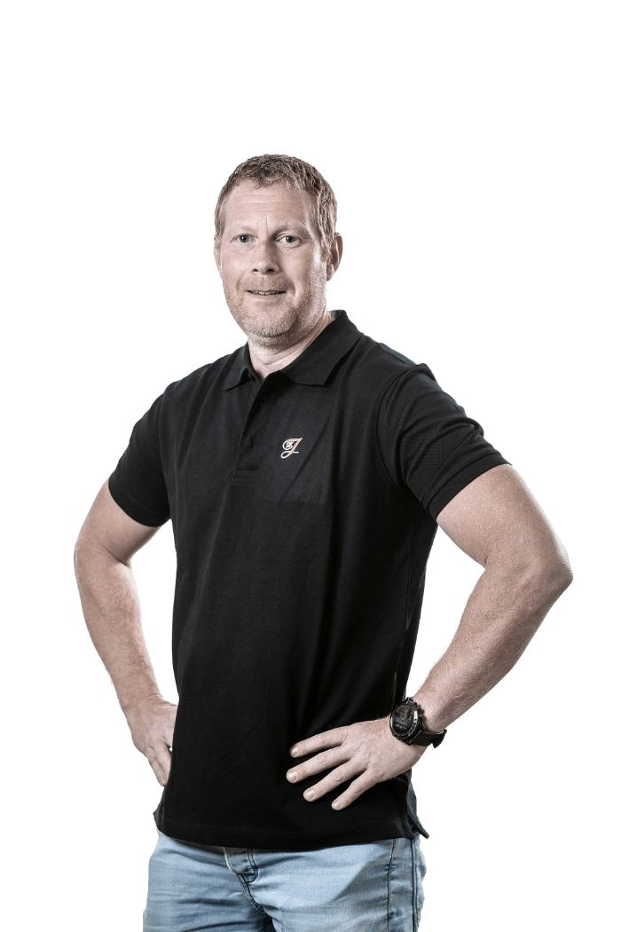 Tobias Karlsson, Snickare på HJ Bygg & Entreprenad.