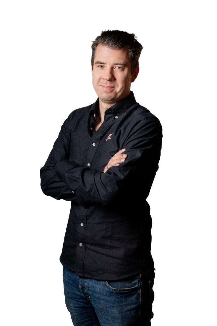 Simon Gabrielsson, entrepenadchef på HJ Bygg & Entreprenad